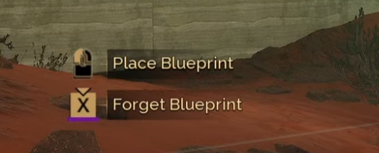 dune awakening place blueprint or forget blueprint